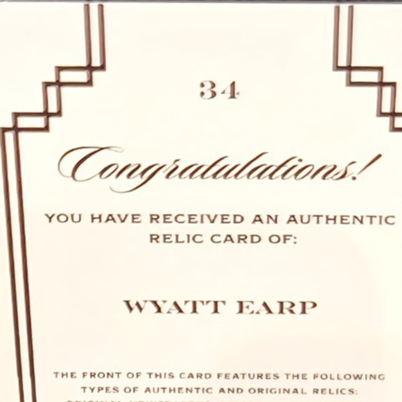 Authentic Lawman Wyatt Earp Bank Note Relic Own a Piece of History OK Corral - Picture 3 of 4